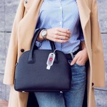 Kéztisztító gél karabínerrel